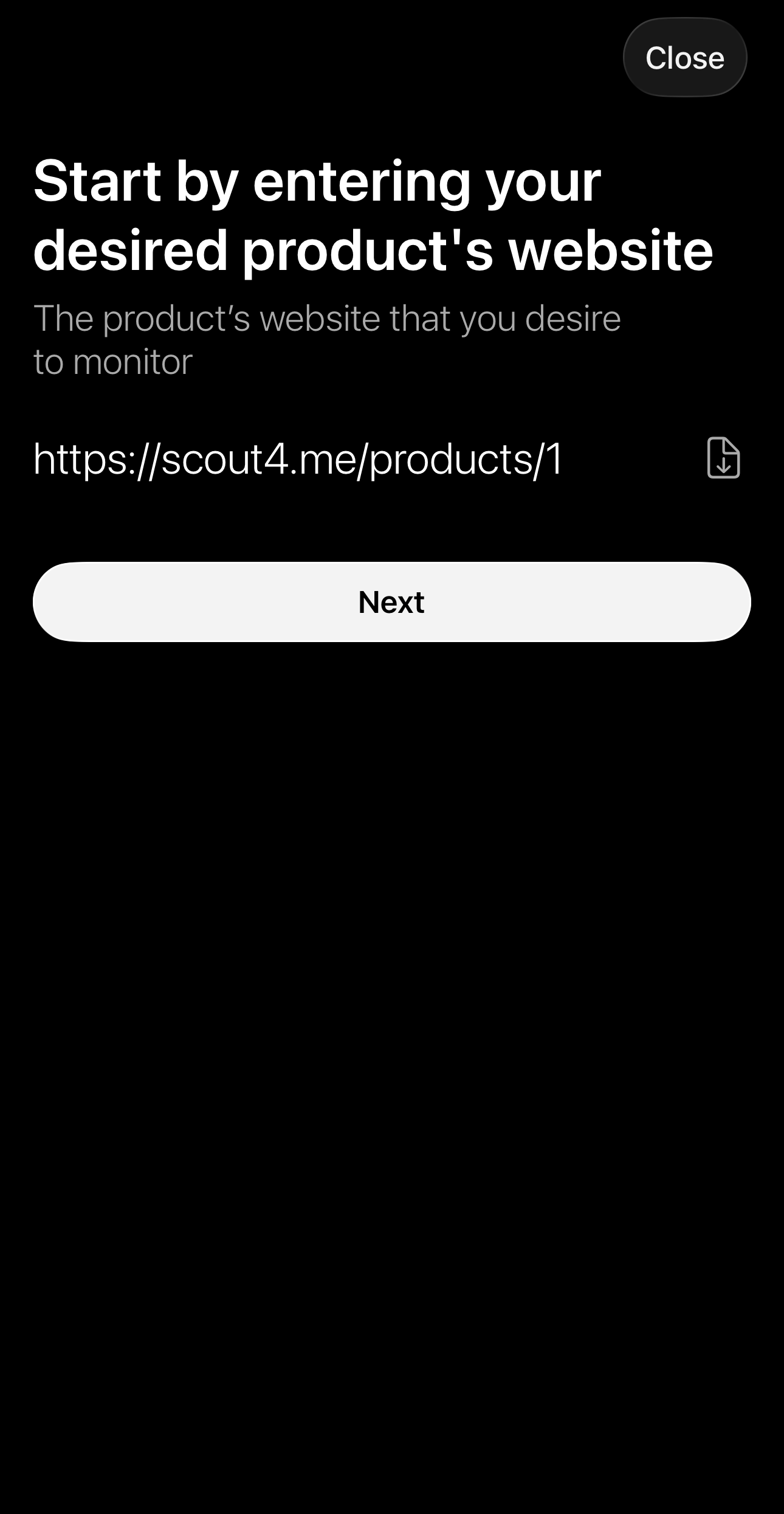 Add Products to Scout - 1