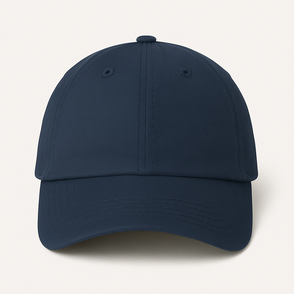 Classic Navy Cap - A timeless navy baseball cap perfect for everyday wear. Features adjustable strap and comfortable fit.